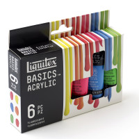 Zestaw farb akrylowych Liquitex Basics 6x22ml – Fluorescencyjne